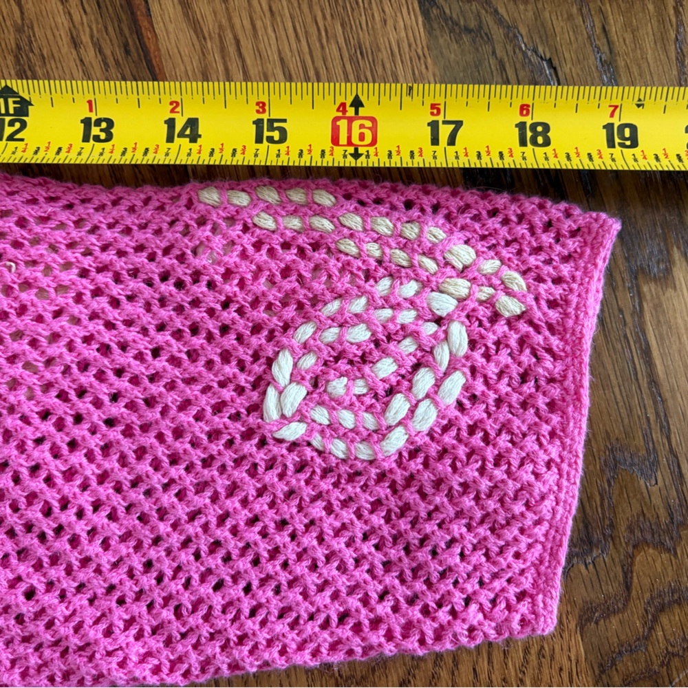 Sigrid Olsen Pink Floral Knit Sweater - Picture 11 of 14
